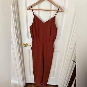 Burnt Orange Uniqlo Jumpsuit Size Small